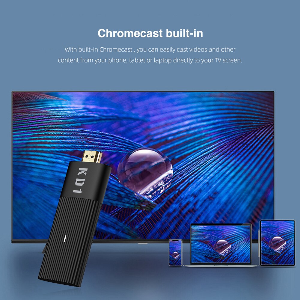 Mecool  kd1 tv stick amlogic  s905 y 2 android 10 2gb 16gb google certified voice 1080p 4k 60 pfs 2.4g & 5g wlan  bt4.2 tv player