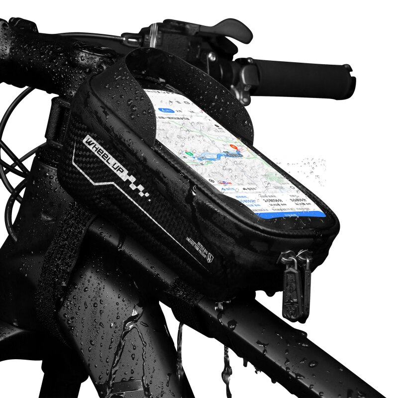 Waterproof MTB Mountain Bike Holder Frame Front Bag 6.5'' Bicycle Mobile Phone Holder Running Hiking Sports Stand Bag