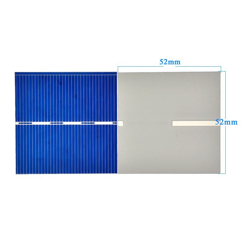 SUNYIMA 50pcs Solar Panel 0.5V 0.43W 52*52MM Sun Power For Solar Cells Polycrystalline Photovoltaic Panel DIY Solar Battery Char
