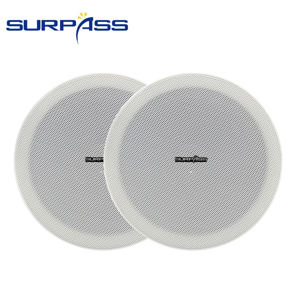 Pa Systeem In Plafond Muur Speaker 6.5 Inch Coxial Familie Geluid Systeem Luidspreker Hoorn Home Winkel Restaurant Achtergrond Muziek: two piece