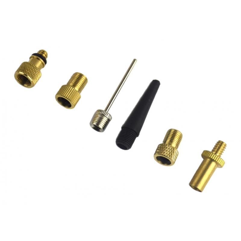 6er Premium Valve Adapter Set, Valve Adapter Pump Adapter Made Of Copper No Air Leakage For Pump Compressor