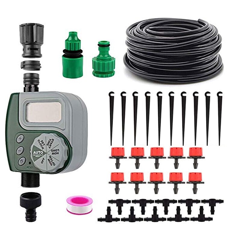 Automatic Mini Drip Irrigation System Garden Irrigation Spray Self Watering Kits: Default Title
