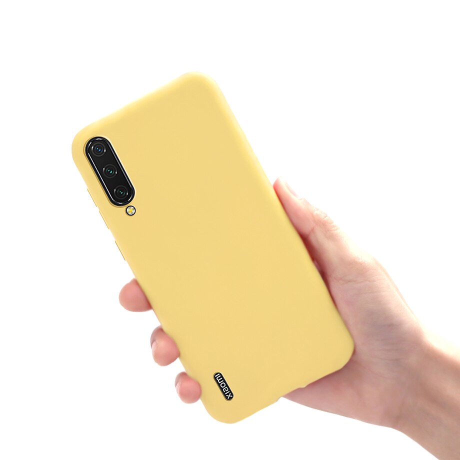 Voor Cover Xiao mi mi A3 case TPU Fundas COQUE Siliconen Zachte Snoep Kleur Back Cover Voor Xiao Mi Xio mi mi A3 een 3 MI A3 telefoon gevallen: Yellow