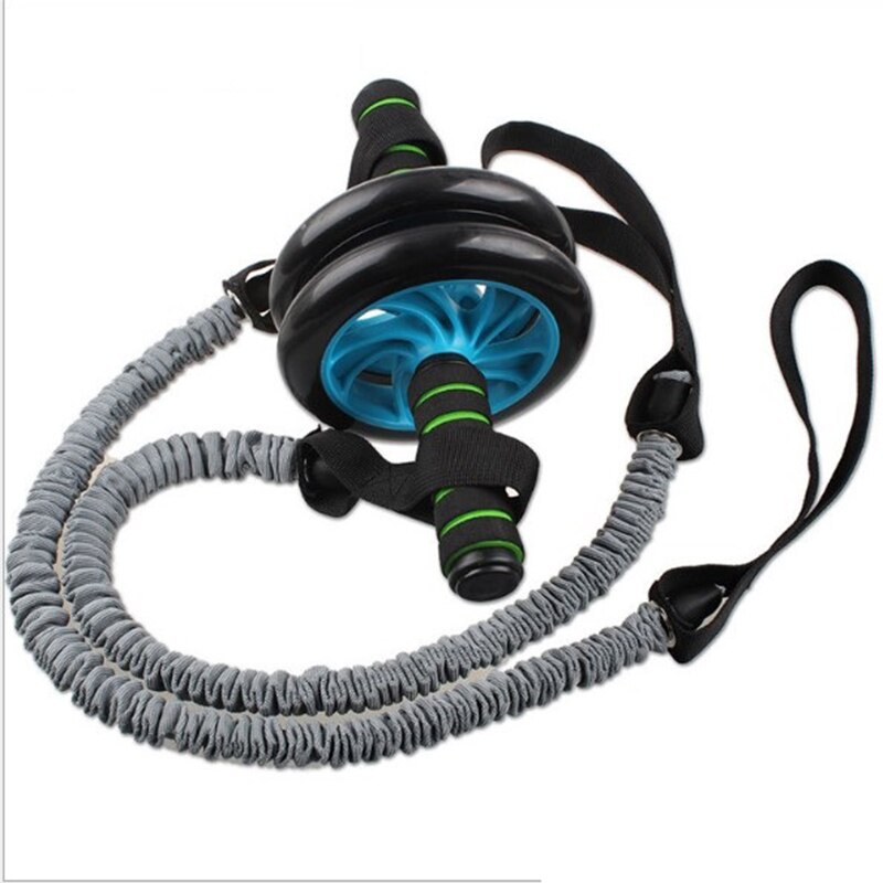 1pc træk reb ab rulle til træning stretch talje mave øvelse mavemuskler slankning udstyre rulle