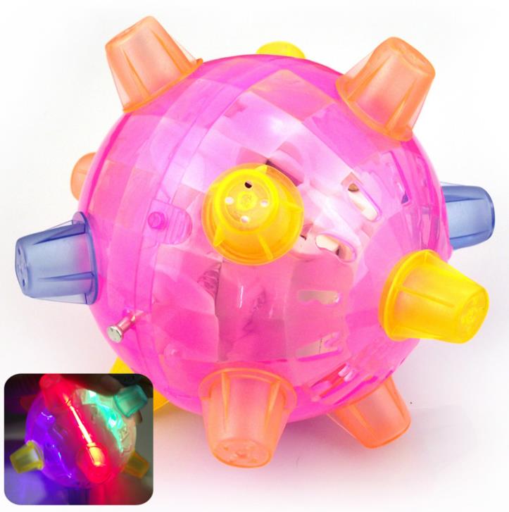Kreative Leucht Spielzeug Ball freundlicher Springenden Ball transparent Leucht Musik Lumineszenz Elastische Ball Blinkende Kugel