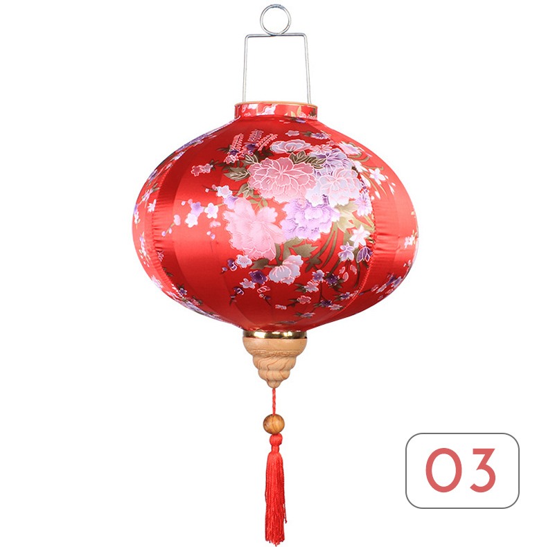 Linterna de seda china para decoración de fiestas, farol de estilo antiguo, Palacio de Vietnam, restaurante, sala de té, Festival de medio Otoño, 12/14 pulgadas