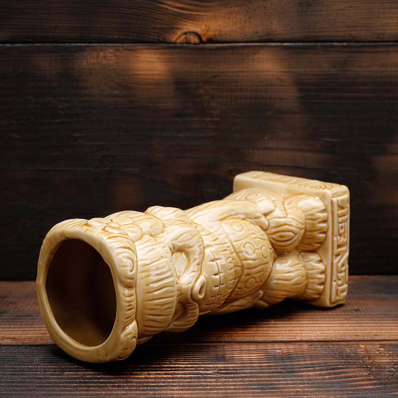 390ml hawaii keramik tiki mugg porslin öl vin mugg kopp bar verktyg