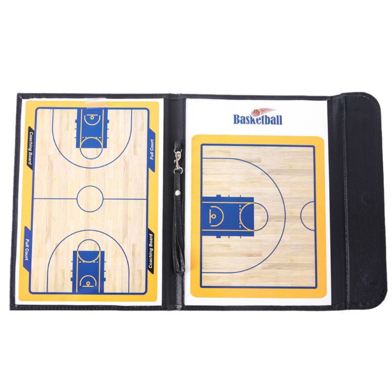 Basketball Coaches Magnetic Tactic Board Foldable Strategy Clipboard 27RD