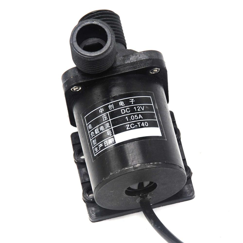 12V ZC-T40 Water Pump Solar Water Heater Circulating Pump DC Submersible Pump Brushless Miniature Magnetic Oil Pump