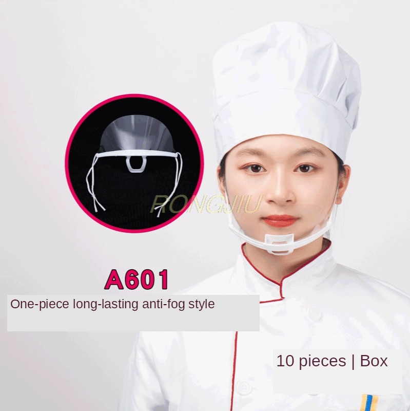 5 stk gennemsigtige masker permanent anti tåge catering hotel restaurant masker skønhed makeup tatovering forsyninger forhindre spyt maske