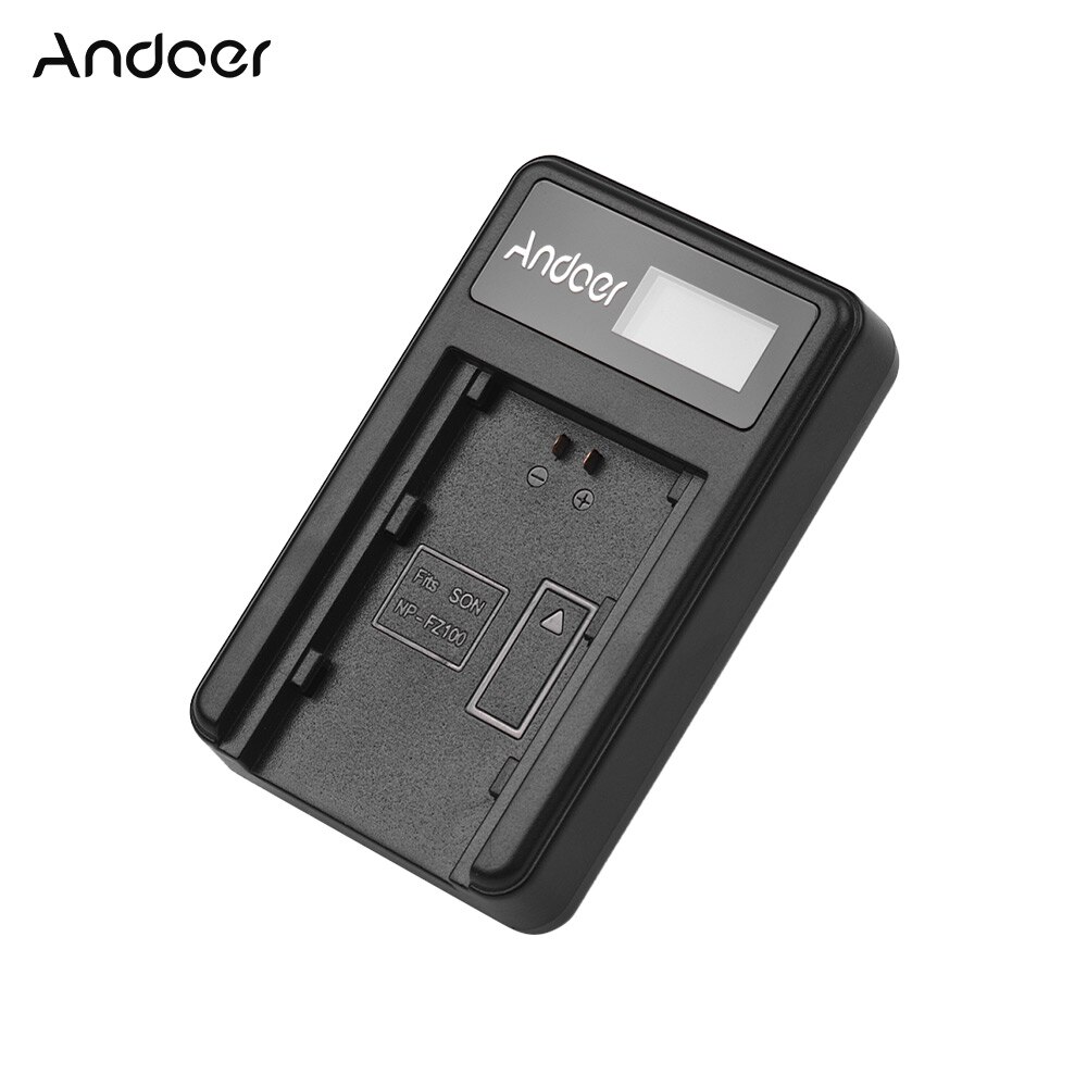 Andoer USB Camera Batterij Oplader voor Sony NP-FZ100 Batterij A7III A7RIII A7SIII A9 Camera