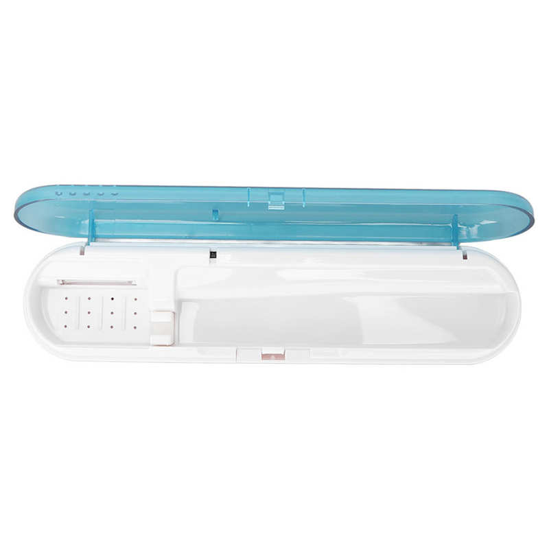 UV Zahnbürste Reiniger Kasten Tragbare Auto Energie aus Uv Zahnbürste Reinigung Organizer fallen Blau