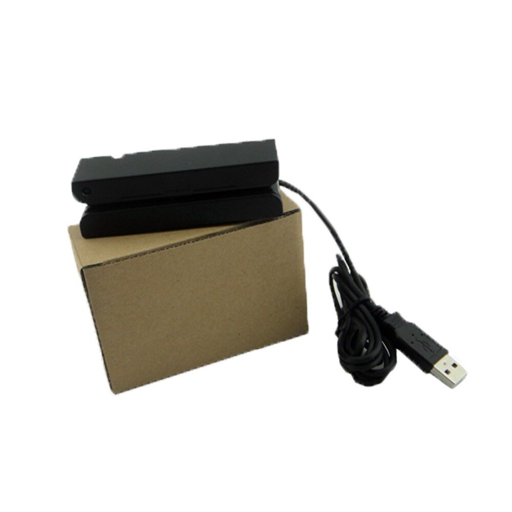 Mini Size Track 1/2/3 Small Magnetic Stripe Card Reader USB ATM 3.5MM Encoder Swipe Machine HCC750