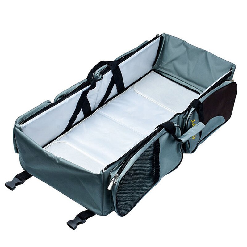 Multifunktionell hopfällbar spjälsäng resebärbar mumie axelväska multifunktionell bolsa de cuna läggbar bolsa viaje de momia