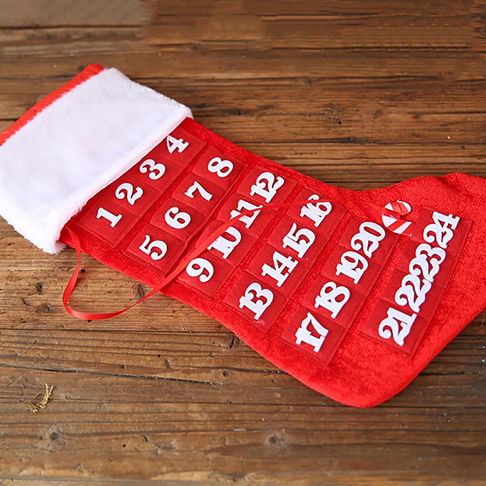 DIY Christmas Stock Advent Calendar Birthday Advent Calendar Fabric Christmas Tree Year Decor calendrier de l'avant #35