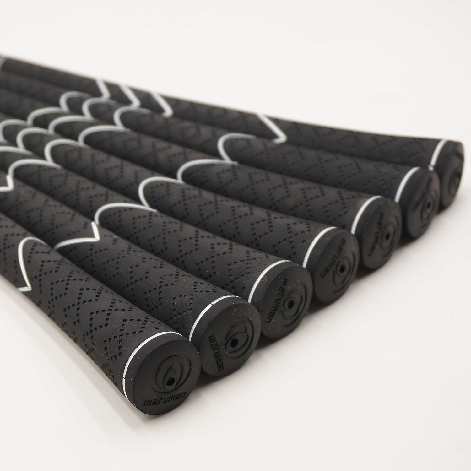 Maruman Golf Verein Griffe 9Stck oder 13 Teile/los Gummi Verein Griff Schwarz-Silber