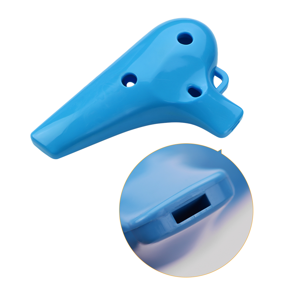 QMT-4 Alto C 12 agujeros Ocarina ABS Material Ocarinas instrumento de viento con puntuación de música y bolsa protectora para para principiantes