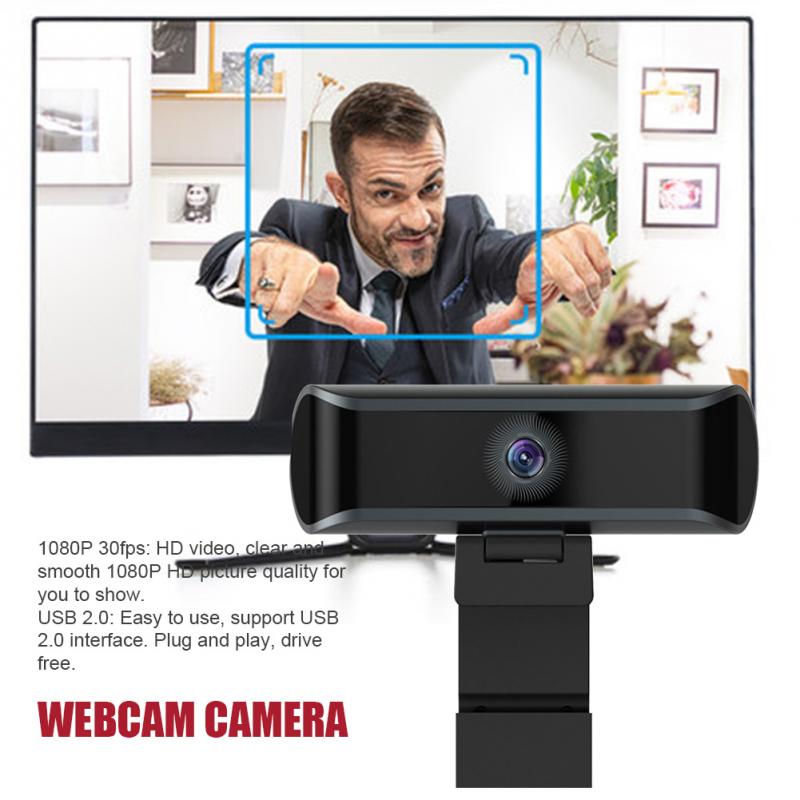4K HD 1080P 30fps Webcam USB Computer Camera Flexible Rotatable Digital Web Cam with Mic for Laptop Desktop PC Tablet Camera