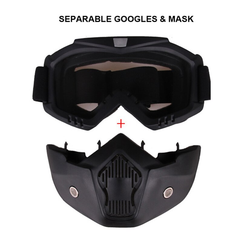 Nachtzicht ski snowboard bril met afneembaar masker winddicht  uv400 skibrillen masker wintersport sneeuwscooter bril