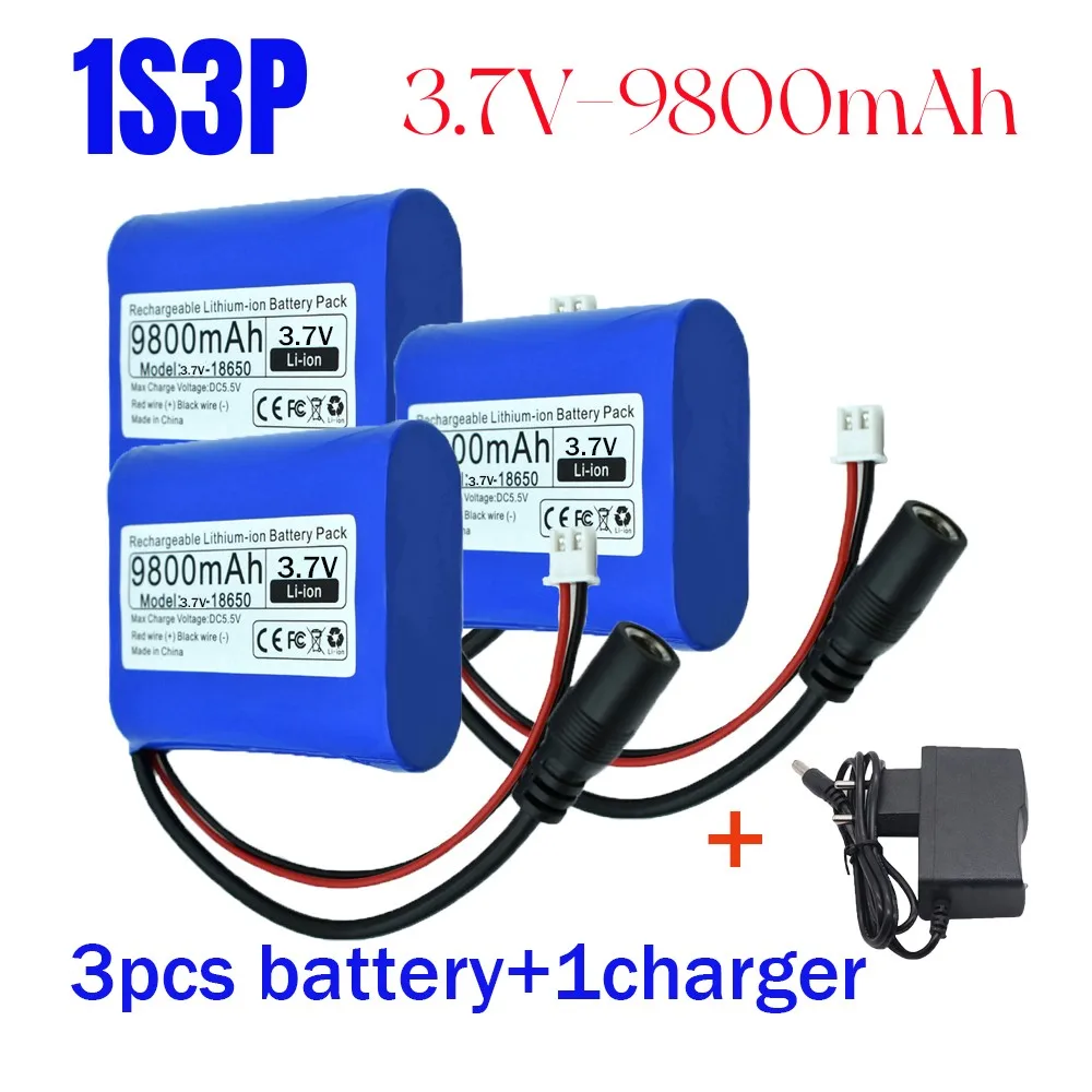 Microcontrolador de batería de litio 3,7 recargable, luz LED para exteriores, Altavoz Bluetooth, fuente de alimentación de respaldo de Audio, 18650 V, 1s2p, 1s3p: YELLOW