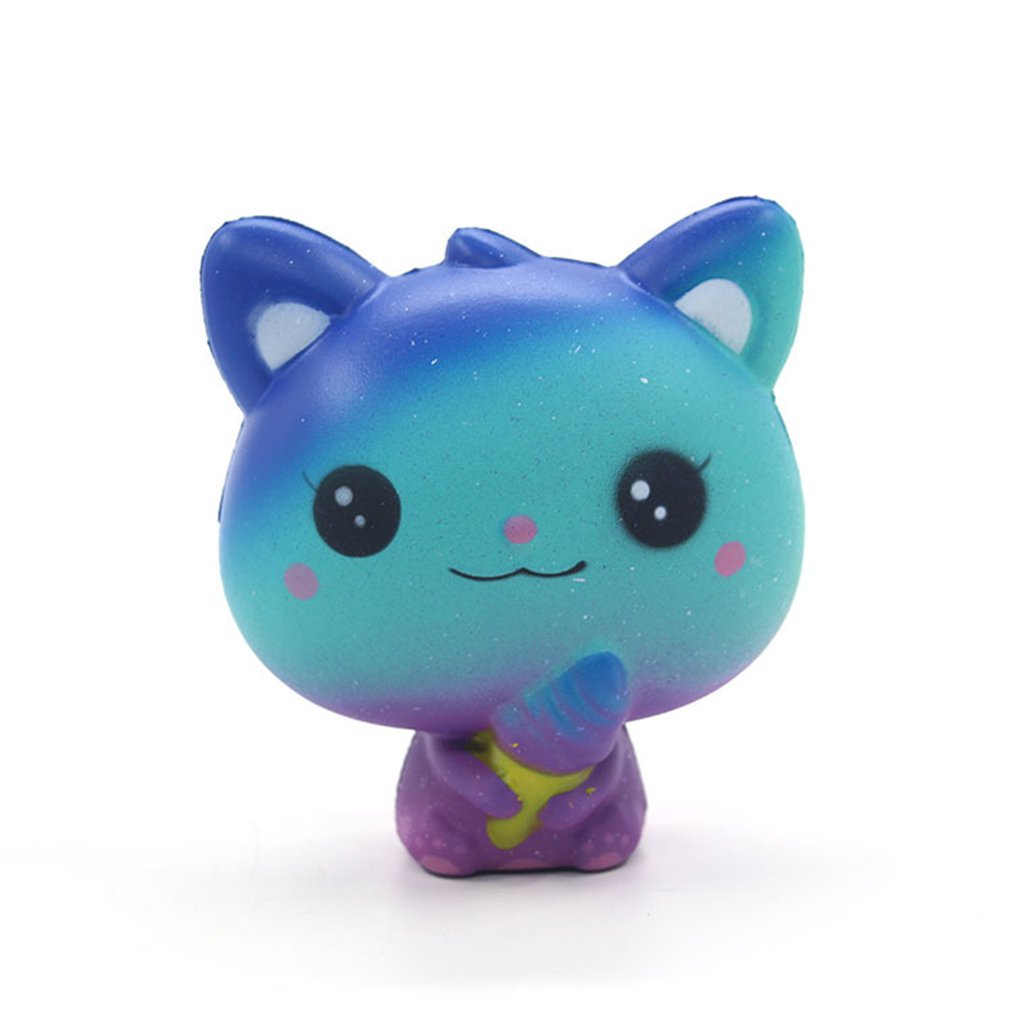 Jumbo Ijs Kat Langzaam Stijgende Stress Galaxy Speelgoed Squishy Collecties Diy Producten Trage Rebound Ijs Kat