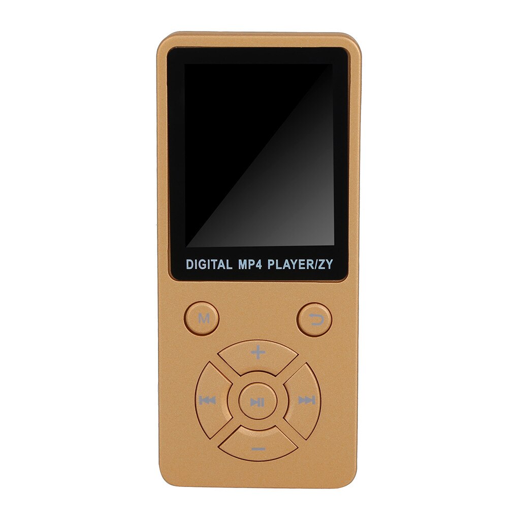 1.8- tums bluetooth-högtalarknapp  mp3 spelare stöder 32gb expansions mini bärbar walkman med radio fm-inspelning 13 språk: Rosa guld
