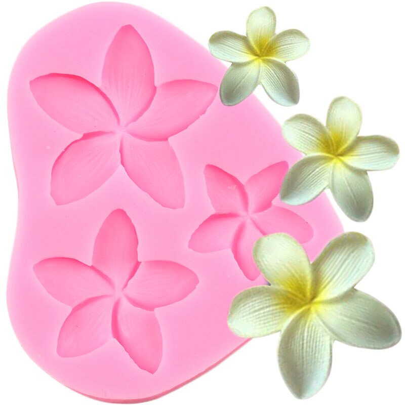 Blume Blossom Silikon Form Plumeria Orchidee Fondant Formen Kuchen Dekorieren Werkzeuge Cupcake Topper Candy Schokolade Gum Paste Formen
