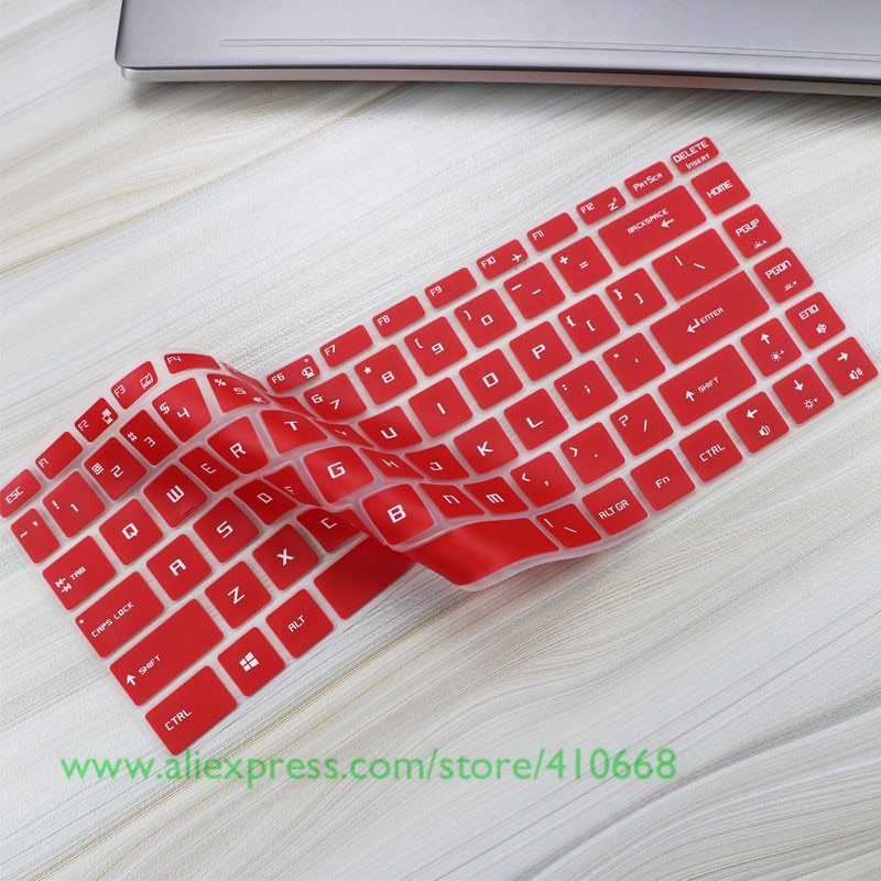 15.6 inch Laptop keyboard Cover Protector Skin For MSI GS65 GF63 P65 PS63 WS65 9TH station Creator Stealth 15" MSI PS42 Notebook