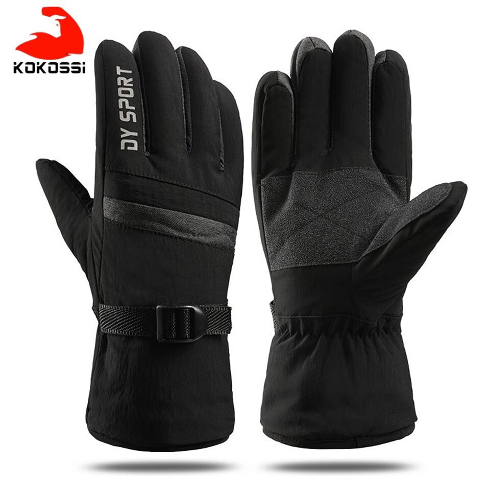 Kokossi Ski Handschoenen Mannen En Vrouwen Winter Warme Handschoenen Waterdichte Snowboard Handschoenen Motorrijden Ski Sneeuw Windstopper Handschoen: Type A--Gray