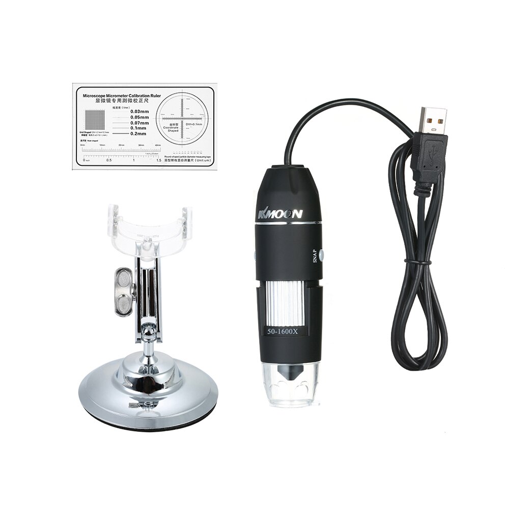 1600X USB Digital Mikroskop Lupe mit OTG Funktion Endoskop Kamera 8LED Licht Lupe mit Metall Stand
