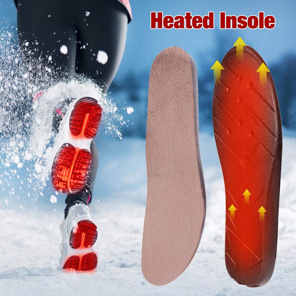 Winter Warm Beheizte Einlegesohlen USB Aufladbare Beheizte Schuhe Pads Fuß Erwärmung Einlegesohlen Elektrische Batterie Heizung Schuh Pad Ski Einlegesohle