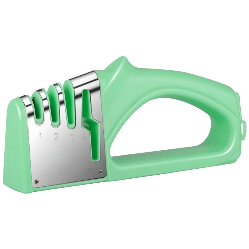 4 In 1 Diamond Coated & Fijne Hengel Mes Scharen En Schaar Slijpsteen Systeem Roestvrijstalen Messen: 20x9.5x4cm Green