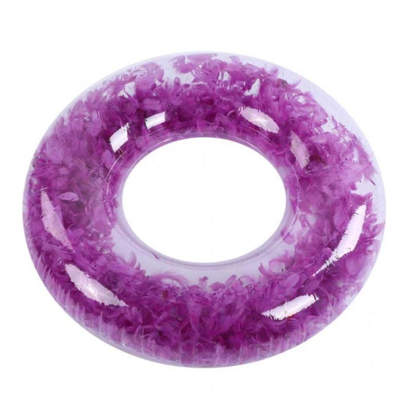 Summer Inflatable Swimming Ring Giant Pool Float Toy Circle Beach Sea Party Inflatable Mattress Water Ring Float Round Adult Kid: purple Adult