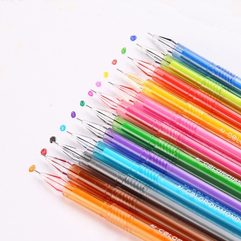 12 stks/partij Gekleurde Gel Pen Meisjes Schilderen Pen Cartoon Verse Snoep Kleuren Briefpapier Pennen Schrijfwaren