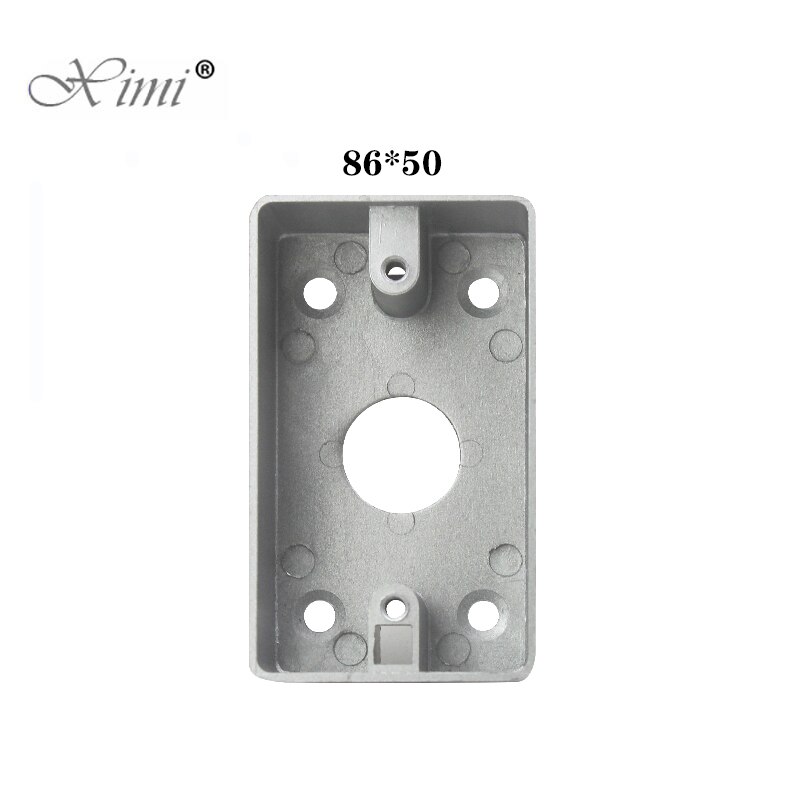 Ekstern montering bak boks 86mm*86mm*28mm for 86mm standard berøringsbryter og stikkontakt gjelder for enhver posisjon av veggoverflaten: M50