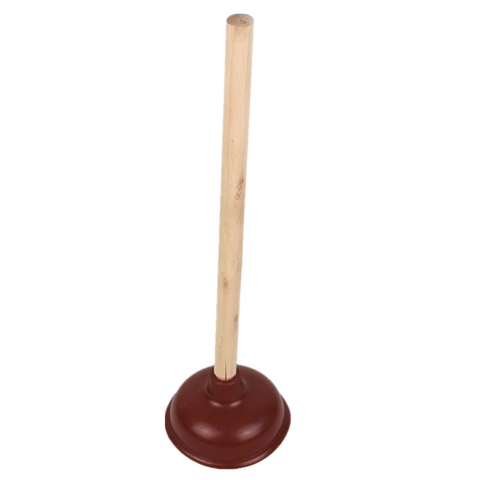 Dragado de goma con mango de madera para tubería doméstica, herramienta de limpieza para inodoro con ventosa, para el hogar, #40: Default Title