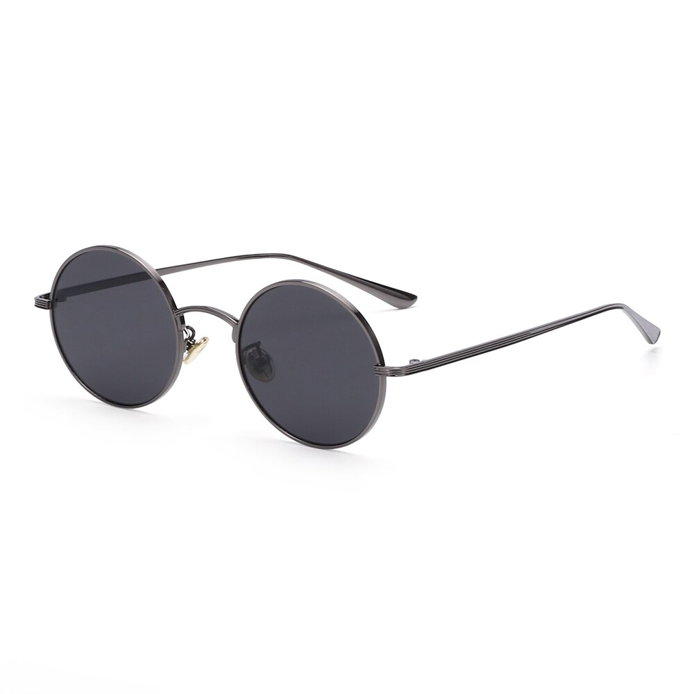 Occhiali da sole rotondi con montatura in metallo Vintage per uomo donna occhiali da sole Steampunk occhiali a cerchio occhiali estivi con protezione UV per esterni: C1