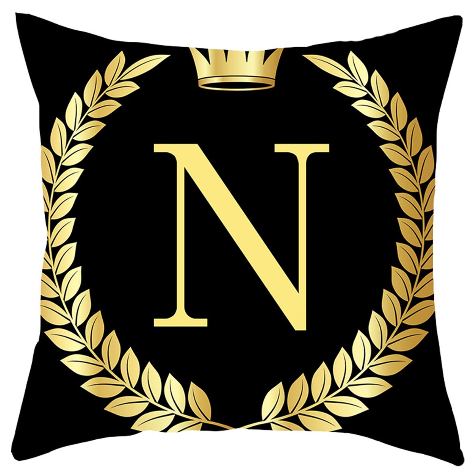 Oreillers anglais lettres peau de pêche housse de coussin maison canapé décoration taie d'oreiller décoratif canapé coussin: N