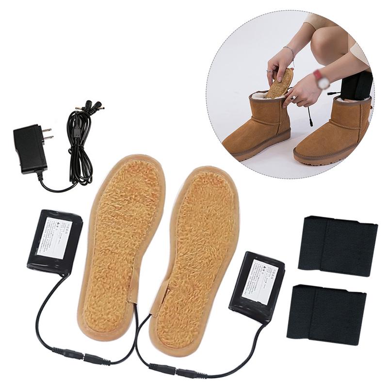 36-43 Electric Insoles Heated Ski Boots Rechargeable Electric Heater Foot Mats Warmer Thermal Insoles
