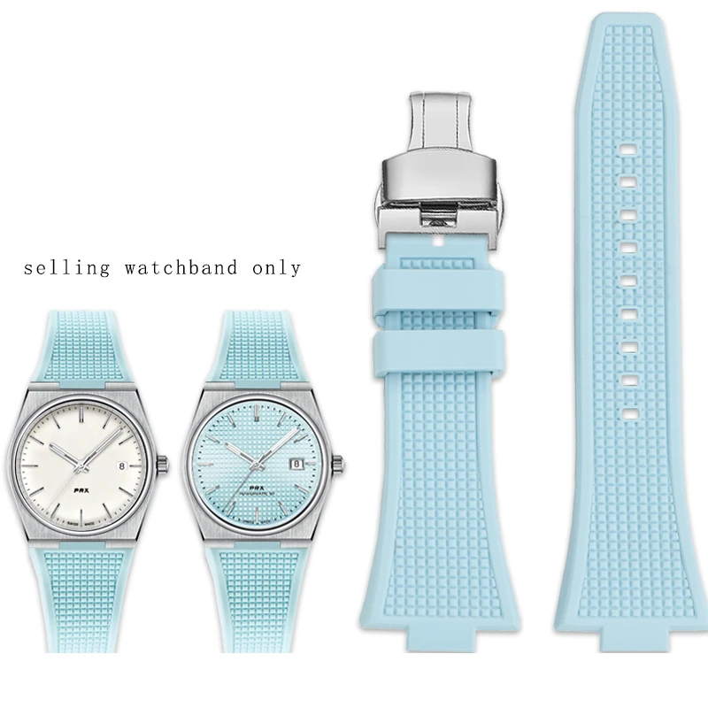 Cinturino In Nylon Per Tissot PRX Serie T137.407/410 | 12 Mm | Bocca Convessa | Chiusura Ad Ago O Farfalla | Militare Verde/Blu/Grigio/Nero