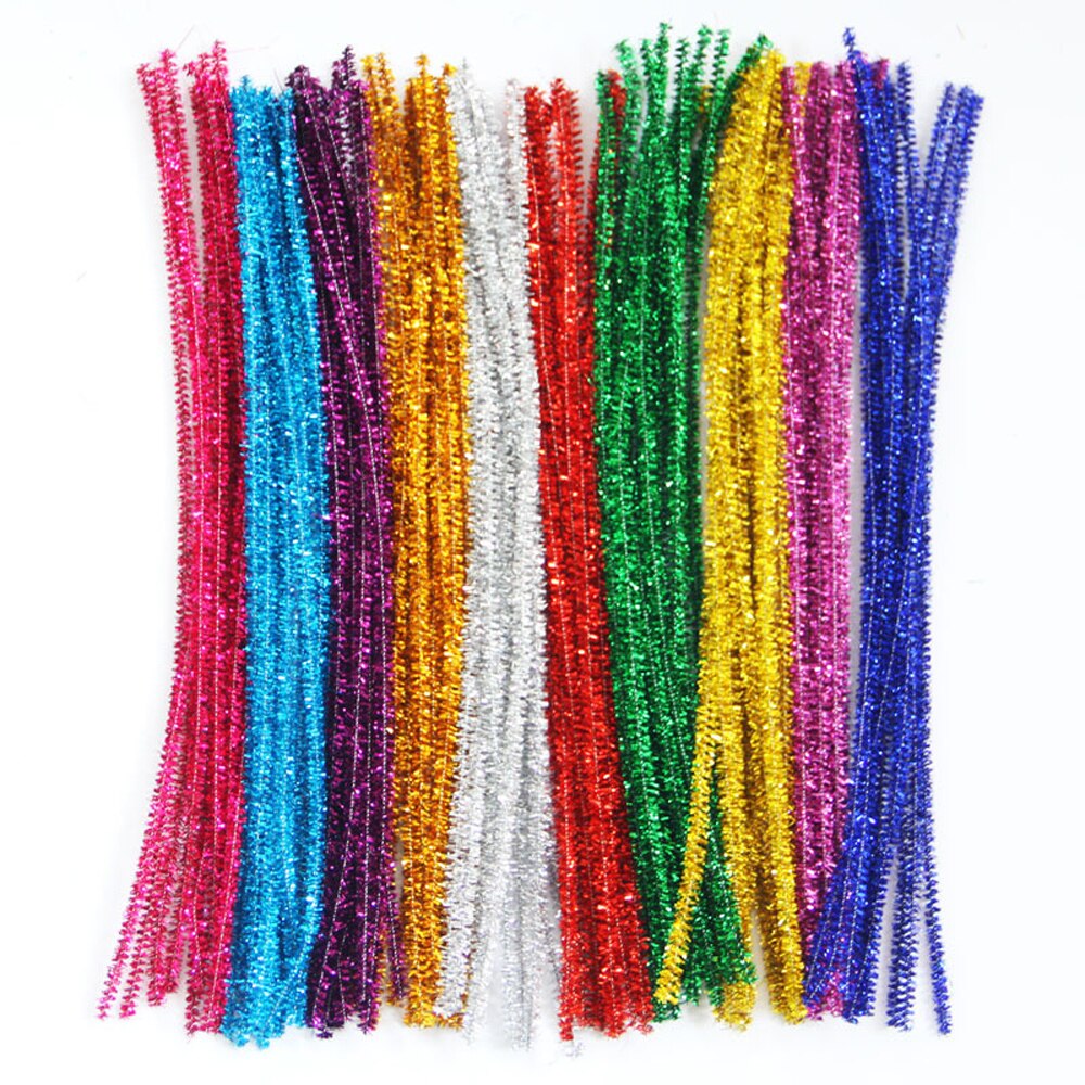 100 stuks kinderknutsels pluche stokjes handgemaakte kunst diy materialen shilly stick speelgoed educatief diy speelgoed voor kinderen