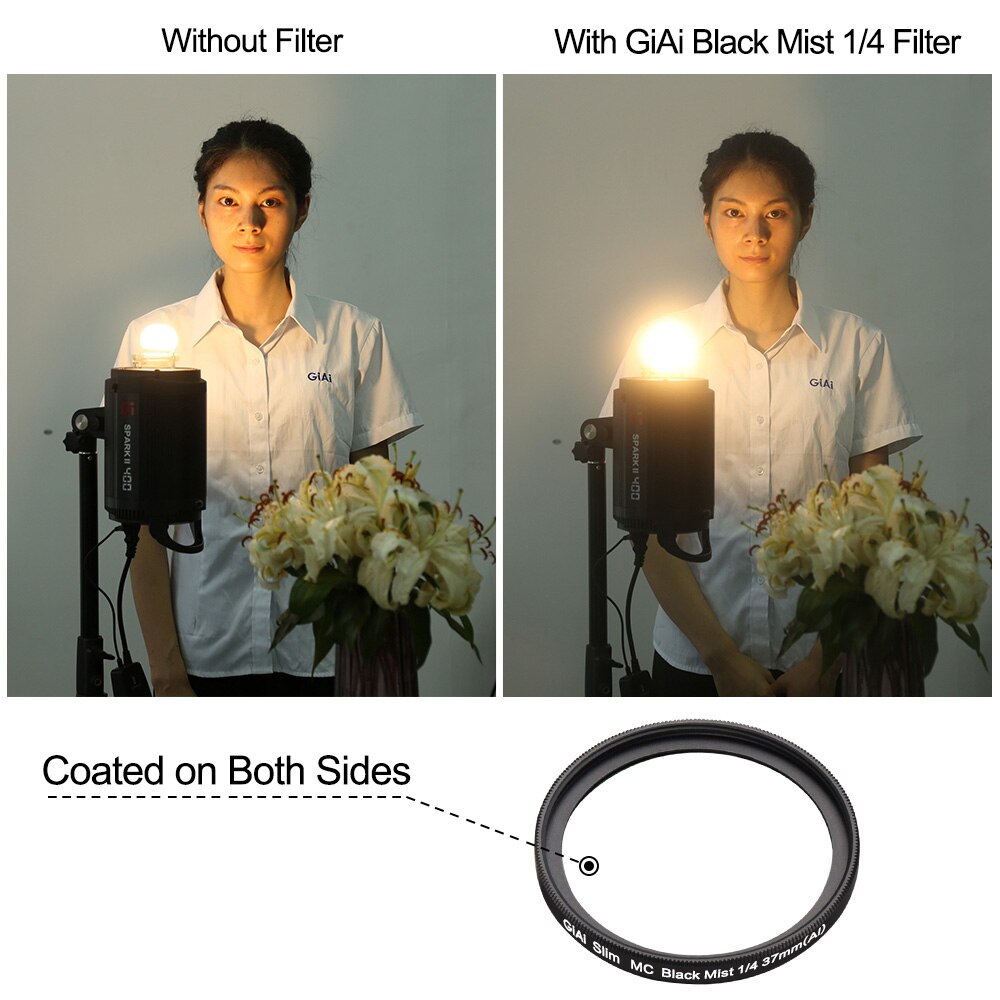 Giai 1/4 1/8 1/2 Telefoon Pro Black Mist Filters Dromerige Zachte Effect Voor Portret Fotografie