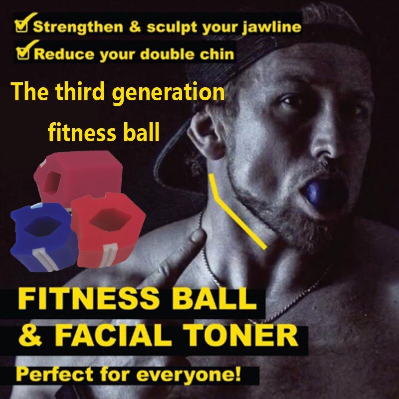 Jawline-Bola de Estiramiento facial para hombre, ejercitador de músculo y mandíbula, para masticar, morder, entrenar