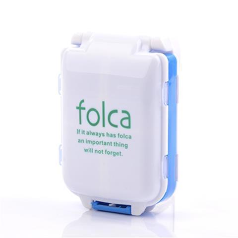 One Week Travel 8 Compartments Small Pill Box Divided Into Compartment Single Cover Portable Pill Box Tablet Capsule Storage Box: Yellow