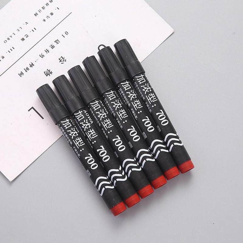 Mark stud onuitwisbare marker pen haaklijn schrijfvaardigheid en vervagen kleurbenodigdheden voor studenten schoolofficier helder kantoor  c4 k 6