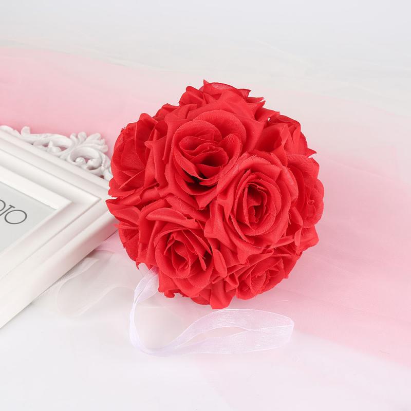Simulation Of Encrypted Ball Flower Ball Centerpieces Cloth Rose Decorative Hanging Flower Ball Wedding Kissing Ball