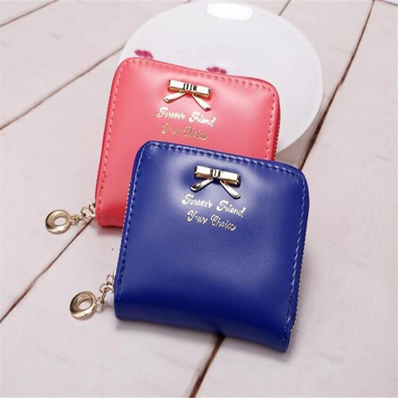 Dames leren mini portemonnee kaarthouder kleine rits portemonnee clutch handtas