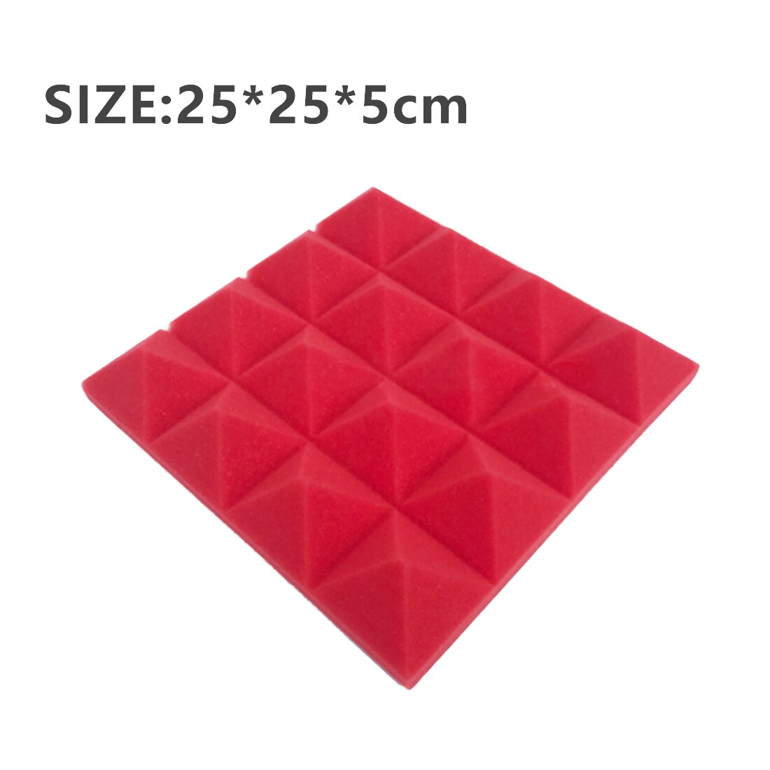 25x25CM Soundproofing Acoustic Studio Absorbing Wedge Foam Tiles Wall Panels Suitable For Sound Studio Acoustic Foam Panel