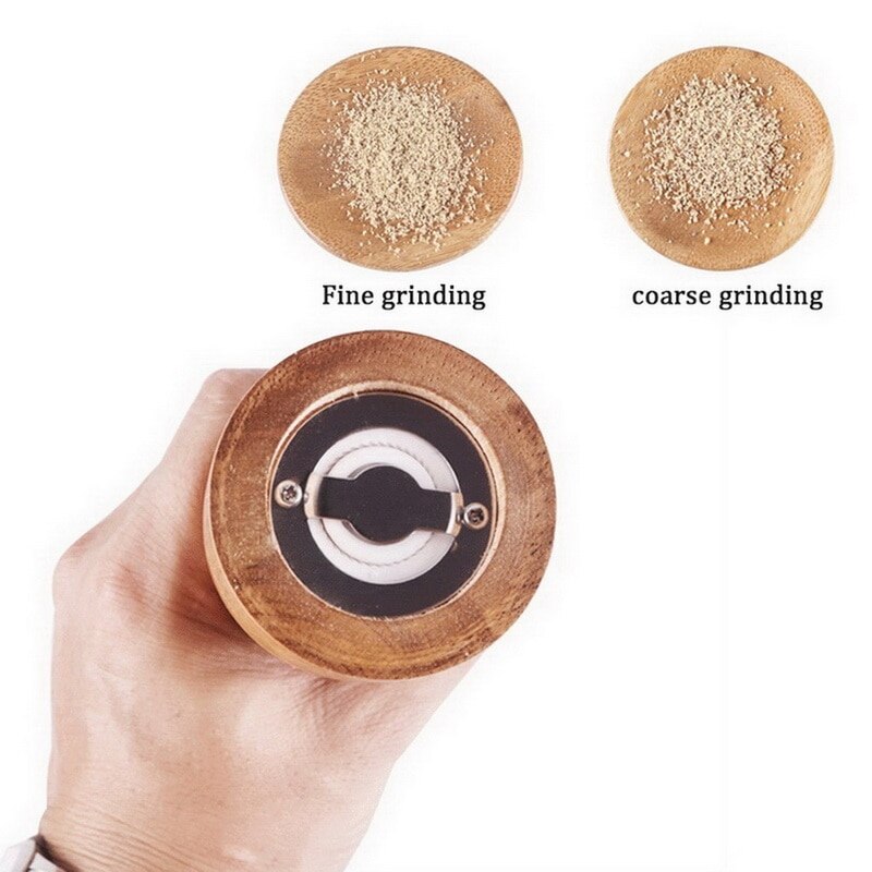 Manual Pepper Mill Oak Wood Salt And Pepper Mill 5 "8" 10 " Multi-purpose Grinder Grinder Kitchen Tool Cooking Accessories