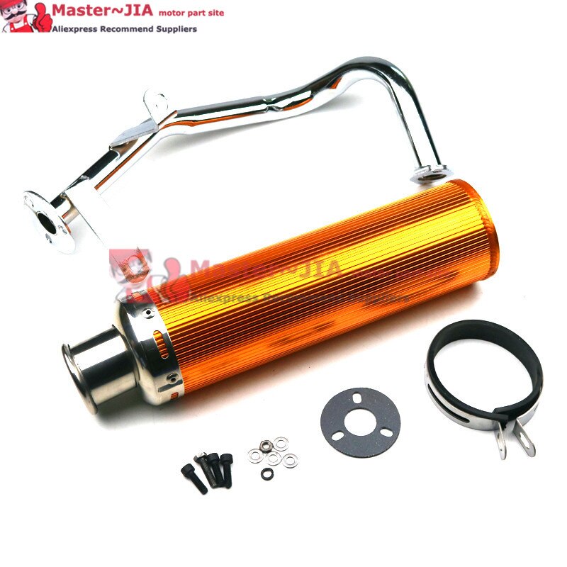 GY6 50 80 Scooter Performance système d'échappement bleu Gy6 50cc 137qma 139qmb moteur chinois pièces de Scooter: Jaune